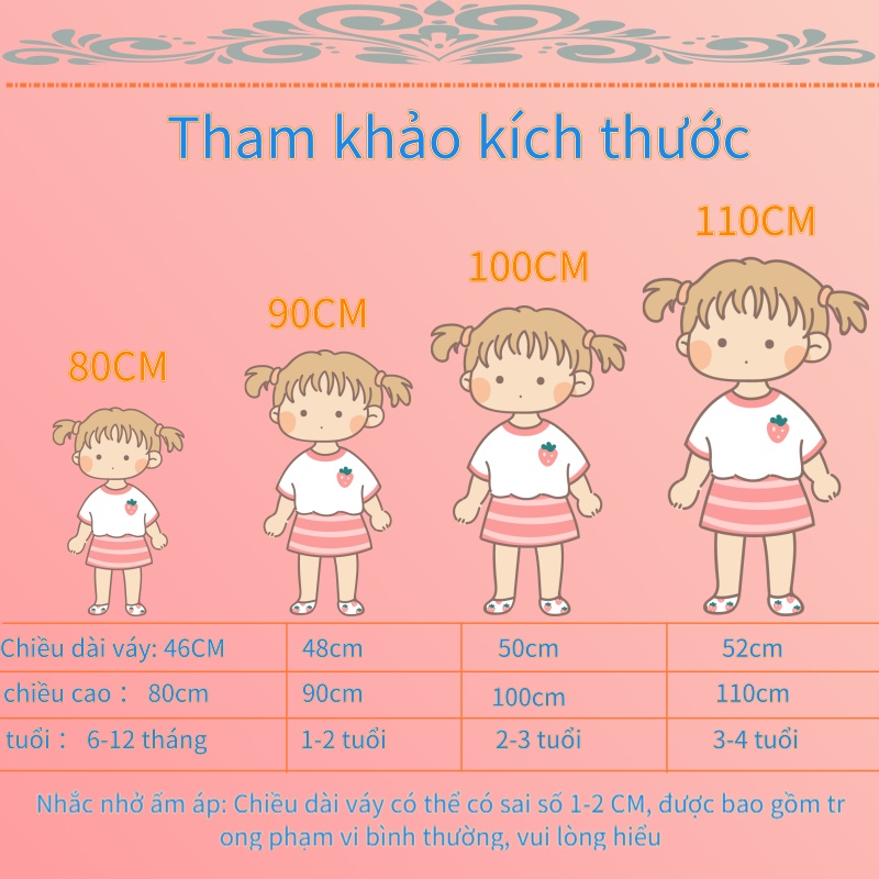 Đầm Cotton Có Dây Thắt Nơ Họa Tiết Dâu Tây Phong Cách Mới, Váy Dâu Tây Nhỏ Dễ Thương, Nhỏ Váy