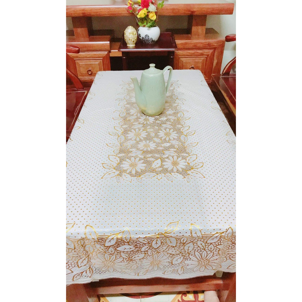 [SIÊU RẺ] Khăn trải bàn Ren Hoa 90x140cm - HÀNG ĐẸP