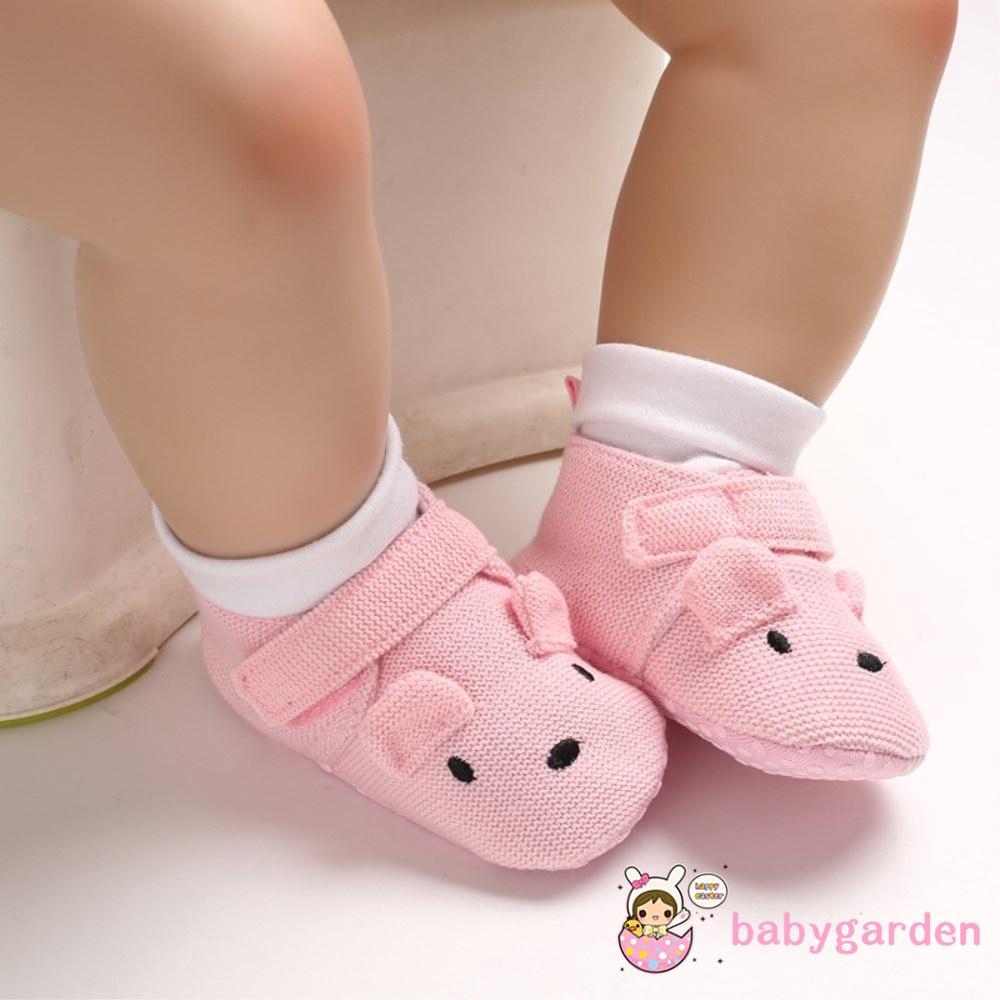 Giày cotton dạng đan đáng yêu cho em bé