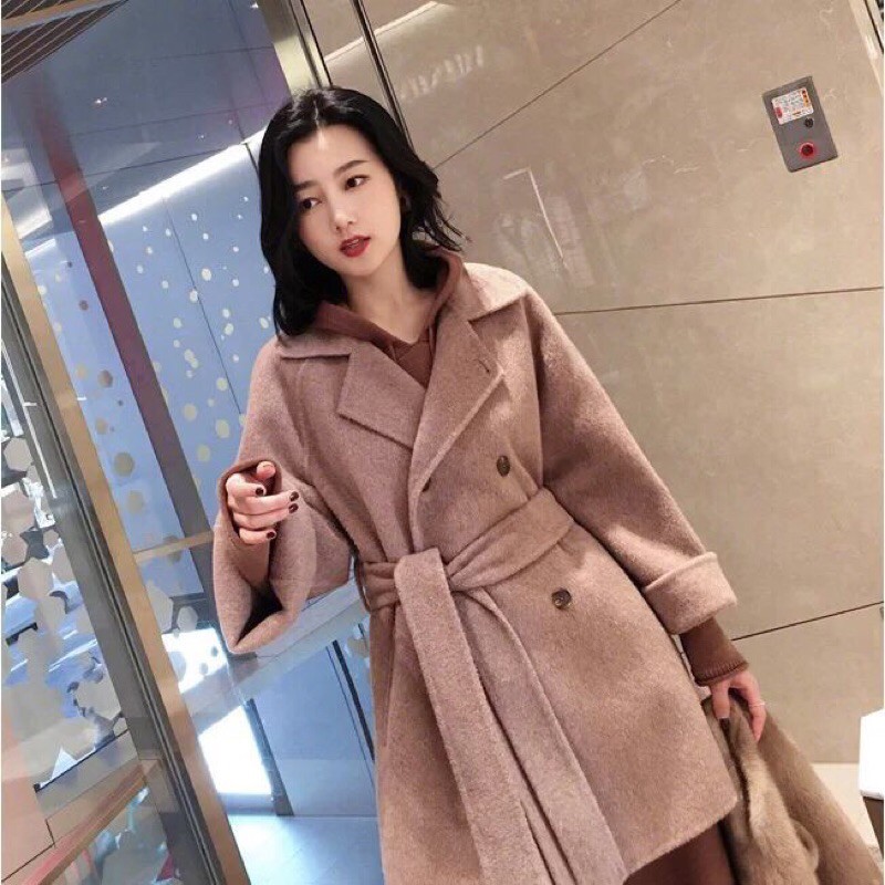 Sét Áo Khoác và Chân Váy Dạ Hàng Quảng Châu Cao Cấp