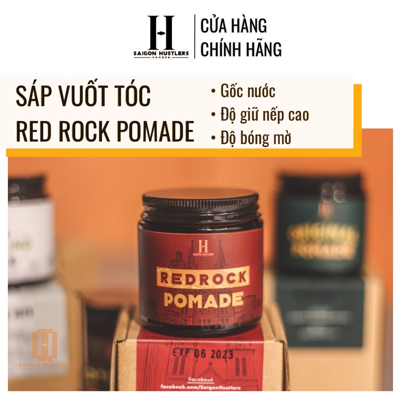 Sáp vuốt tóc Red Rock pomade 4oz / 114g