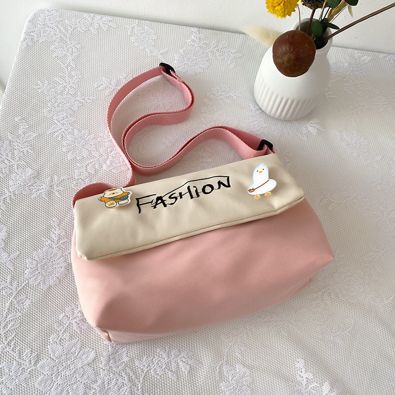 Túi Đeo Vai Vải Nylon Mềm Mại Phong Cách Phương Tây Thời Trang Mới Cho Nữ