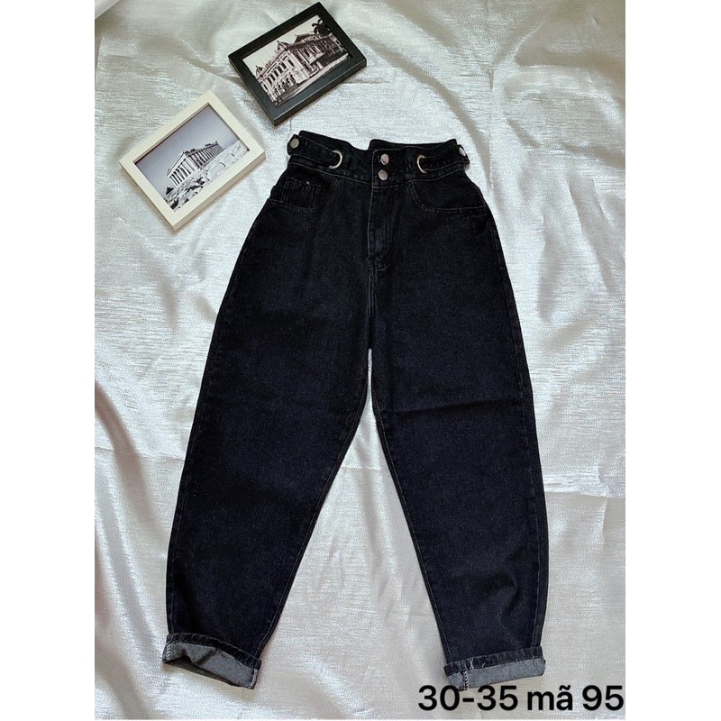 Quần baggy jean nữ  ✈️ FREESHIP ✈️ Quần baggy jean nữ size đại lưng cao kiểu hàng VNXK MS95 thời trang bigsize 2KJean