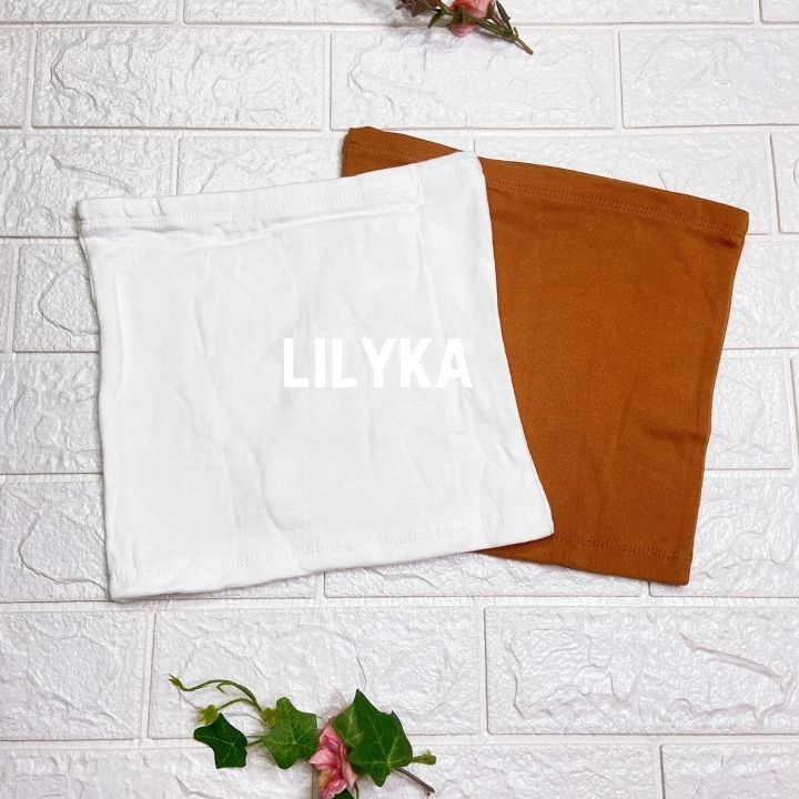 Áo quây ngực croptop trơn không dây ôm sát có thun ngang phía trên chống tụt lilyka AC01 | BigBuy360 - bigbuy360.vn