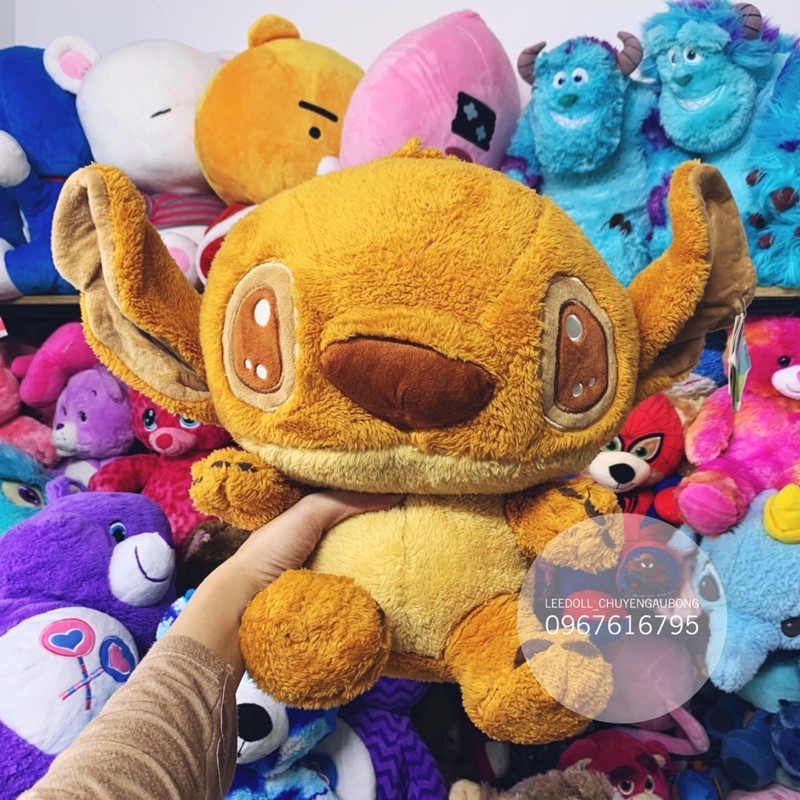 Gấu Bông Stitch Lông Xù Màu Nâu