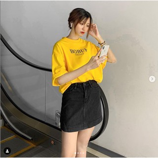 Áo thun bobui basic tím,vàng chuẩn REAL full tag túi