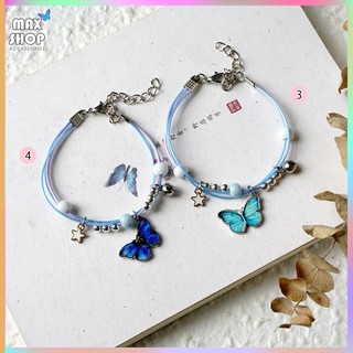 [ẢNH VÀ CLIP THẬT] Vòng tay handmade Bươm bướm xanh phong cách xinh xắn