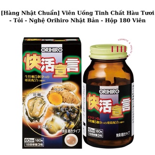 [Hàng Nhật Chuẩn] Viên Uống Tinh Chất Hàu Tươi - Tỏi - Nghệ Hỗ Trợ Tăng Cường Sinh Lực Nam Ori hiro Nhật Bản - Hộp 180 v