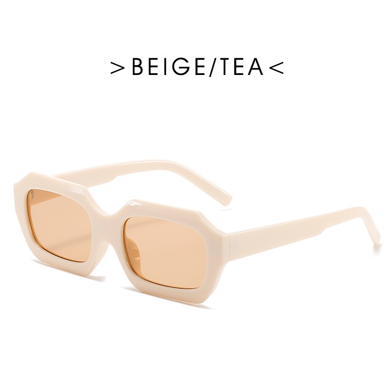 Kính Mát Thời Trang Hình Chữ Nhật Màu Kẹo Ngọt Phong Cách Retro Dành Cho Nữ