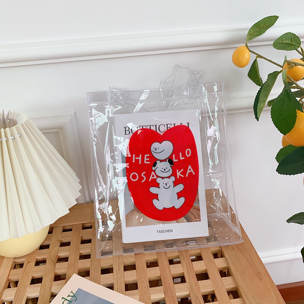 Túi xách thời trang trong suốt họa tiết dễ thương dành cho nữ | BigBuy360 - bigbuy360.vn