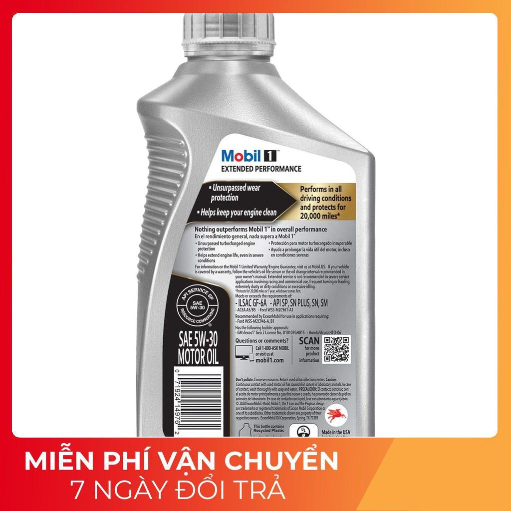 Nhớt tổng hợp cao cấp xe tay ga cao cấp, xe Ô tô Mobil 1 EP 5W30 946ml (USA)