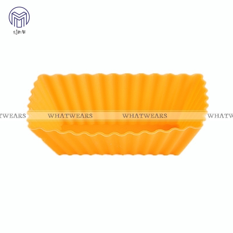 Set 6 Khuôn Làm Bánh Hình Chữ Nhật Bằng Silicon