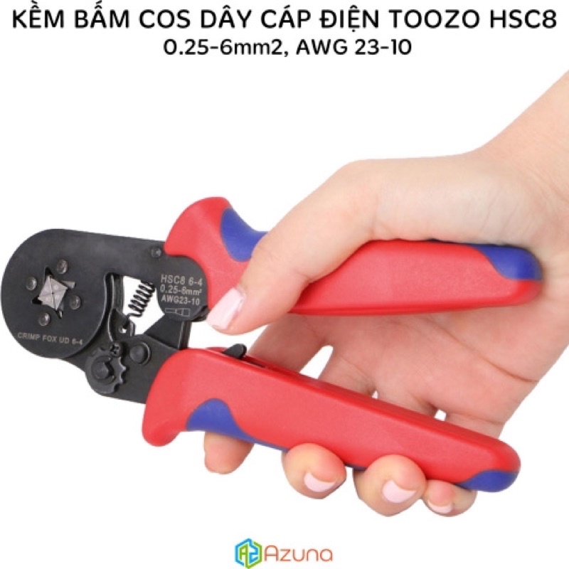 HSC8 6-4A Kìm ép cos tròn 4 cạnh