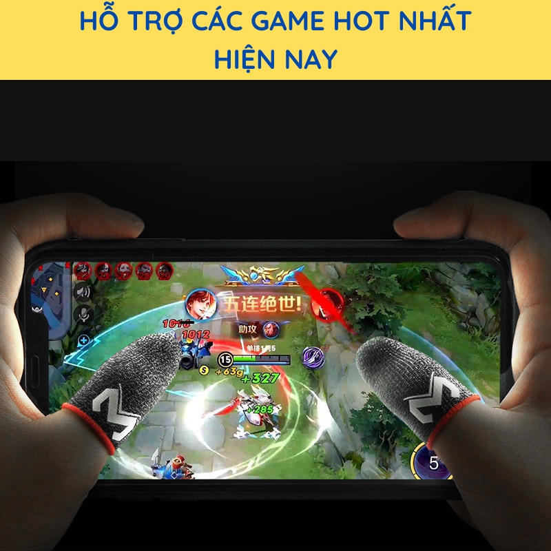 Bao tay chơi game ff Pubg Liên quân siêu nhạy giá rẻ cao cấp Memo Shezi Găng tay chơi game chống mồ hôi MINADO