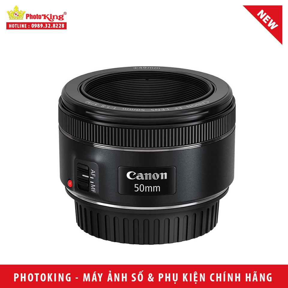 Ống kính Canon EF 50mm F/1.8 STM (Nhập khẩu chính hãng)