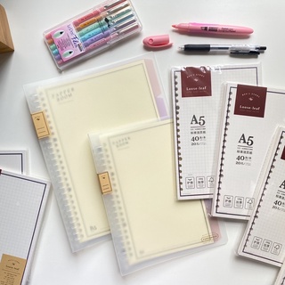 [Binder Paper Room] Sổ còng và giấy refill chất lượng cao học tập take notes (bìa chưa kèm giấy)