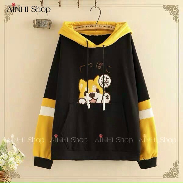Áo Hoodie ❤️FREESHIP❤️ Áo Khoác Hoodie Nữ (Cún Dễ Thương) Vải Nỉ Nhiều Màu - Áo Hoodie Free Size Dưới 60KG | BigBuy360 - bigbuy360.vn