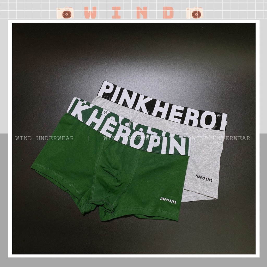 Quần sịp nam boxer cao cấp đẹp, quần lót nam đùi chất vải cotton kháng khuẩn TIEM PINK IN NOI