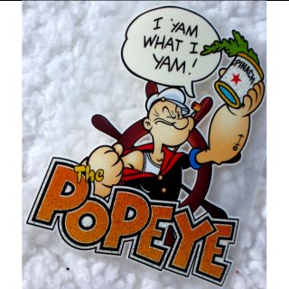 Sticker hình ủi nhiệt hình Popeye kích cỡ 8.5x7cm