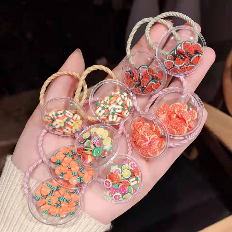 Dây Buộc Tóc Bằng Cao Su Cỡ Nhỏ Không Đau Xinh Xắn Cho Bé Gái