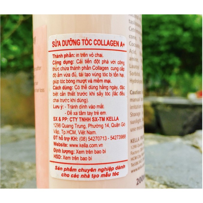 Sữa dưỡng tóc Collagen KELLA A+ 200ml