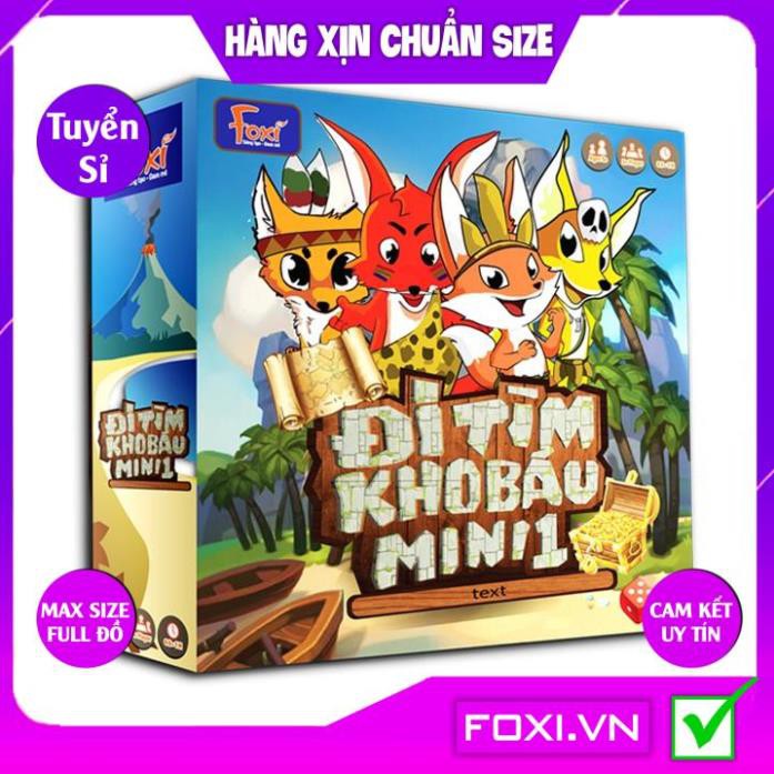 Boardgame-Đi tìm kho báu mini Foxi-Đồ chơi trẻ em thông minh sáng tạo-phát triển IQ cao-Rèn khả năng tư duy nhạy bén