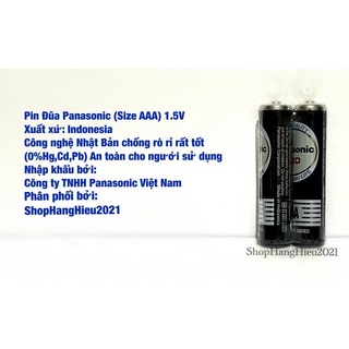Pin aaa panasonic r03nt/2s extra heavy duty vỉ 2 viên - made in indonesia