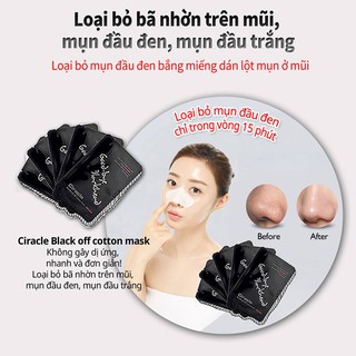 Miếng đẩy mụn đầu đen Ciracle Blackhead Off Cotton Mask Goodbye Blackhead