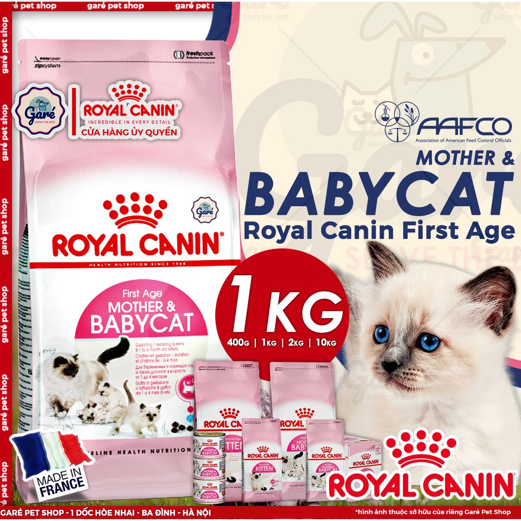 1kg - Hạt Mother & Babycat Royal Canin dành cho mèo mẹ mang thai hoặc cho con bú, mèo con từ 1 - 4 tháng tuổi