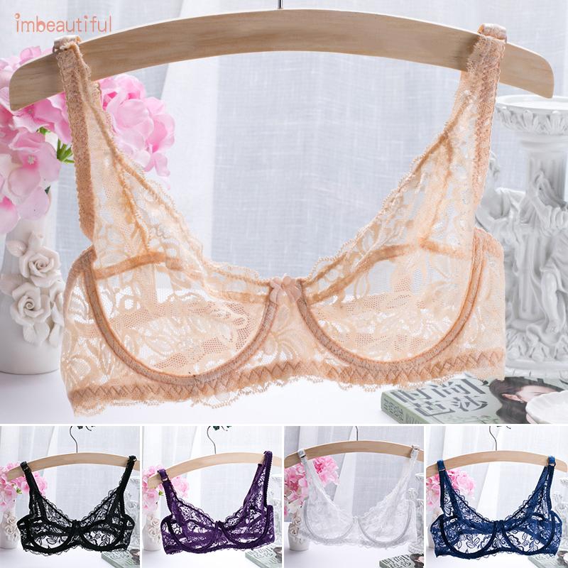 Áo ngực vải ren hoa xuyên thấu nâng ngực quyến rũ thời trang dành cho nữ