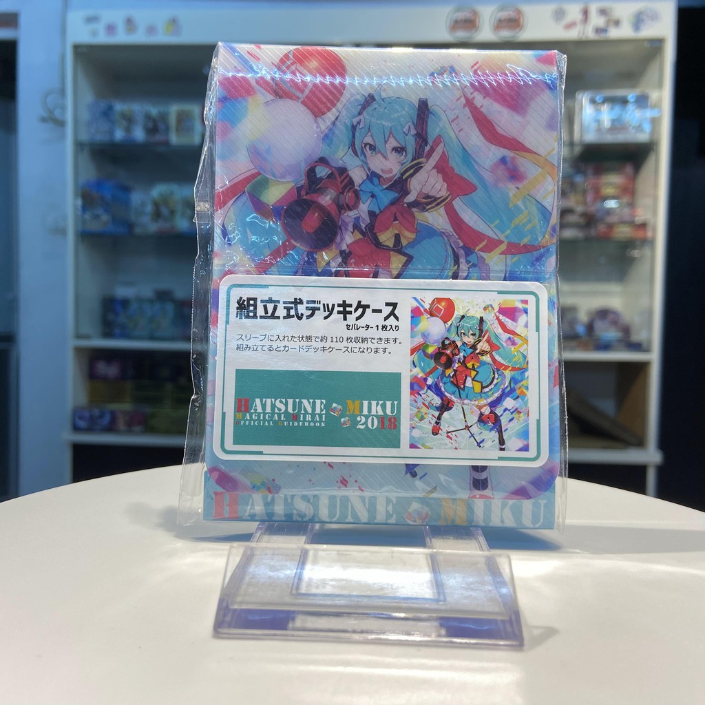 Hộp Đựng Thẻ Bài Card Game Yugioh, MTG, Vanguard, Pokemon Hình Hatsune Miku