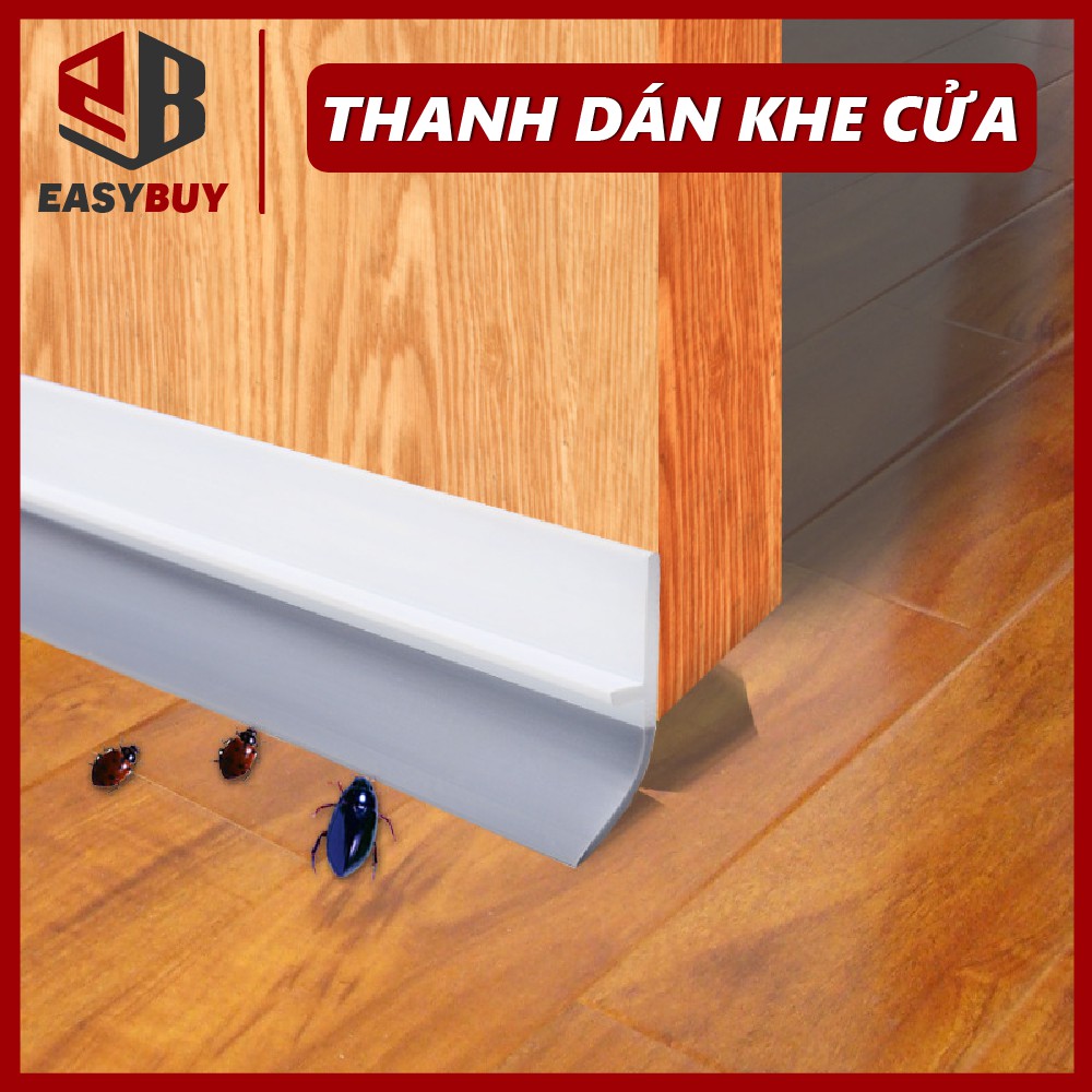 Thanh Ron Chắn Chặn Cửa 1 Mét, Dán Chân Cửa, Miếng Chặn Cửa Chống Gió Lùa Cách Âm Giữ Nhiệt Điều Hòa