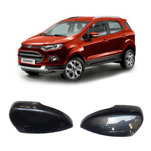 BỘ ỐP GƯƠNG CHIẾU HẬU DÀNH CHO XE FORD ECOSPORT 2018 VÂN CACBON