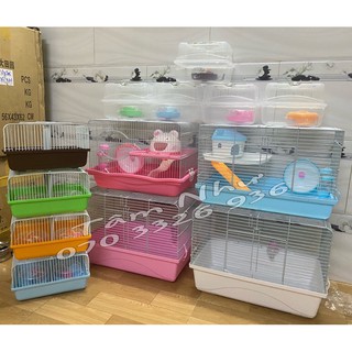 Lồng Hamster - Lồng Đại 47cm khay ( thấp - cao )