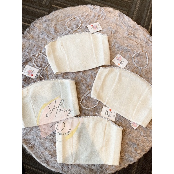 SET ĐỒ ĐI CHƠI SANG CHẢNH - ÁO TWEED CROPTOP KÈM DÂY CHOKER CỔ PHỐI CHÂN VÁY ĐEN ĐÍNH ĐÁ