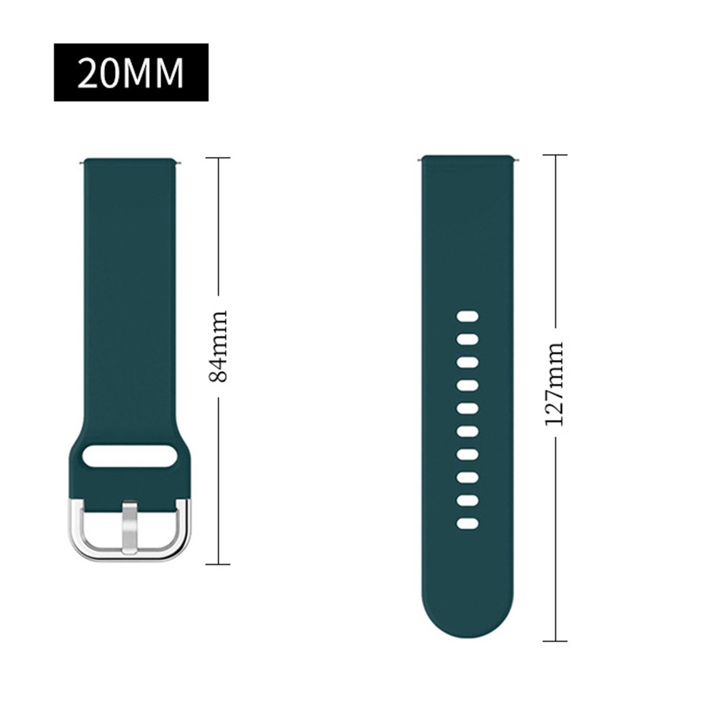 SAMSUNG Dây Đeo Silicone Mềm Cho Đồng Hồ Thông Minh Huami 20mm Active 2 40 44mm Gear S2