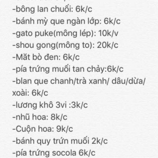 Bánh Đài Loan mix các loại bánh ngọt