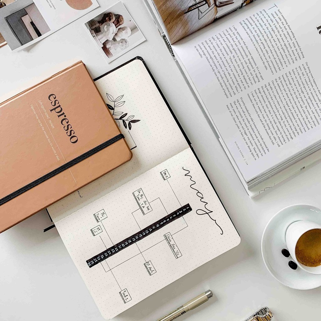 Sổ Dot Crabit - Coffeeine - Espresso