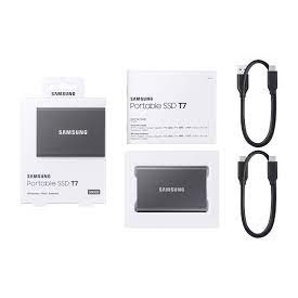 Ổ Cứng Di Động External SSD Samsung T7 NON Touch 500GB/1TB/2TB USB Type C 3.2 Gen 2 Bảo hành 3 năm - Chính hãng Samsung