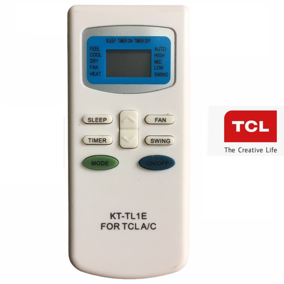 Điều khiển điều hòa TCL TCL GYKQ-03,Remote điều hòa TCL dẹt và ngắn  TCL GYKQ-03