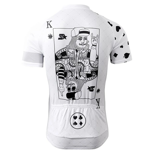 Áo Thun Thể Thao Chạy Xe Đạp Leo Núi Tay Ngắn Nhanh Khô Thoáng Khí In Hình Lá Bài 2021 Thời Trang Cho Nam