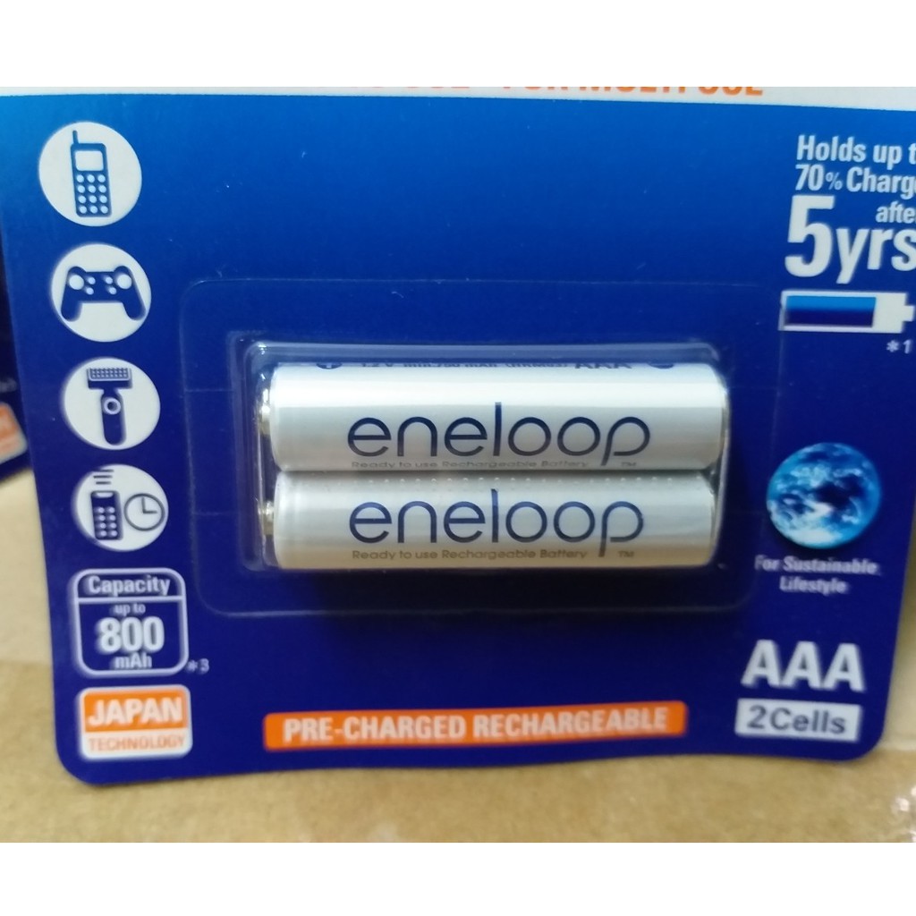 Pin AA, AAA Eneloop BK4MCCE Made in Japan (2 viên/ vỉ) , Pin AA Eneloop, Pin AAA Eneloop