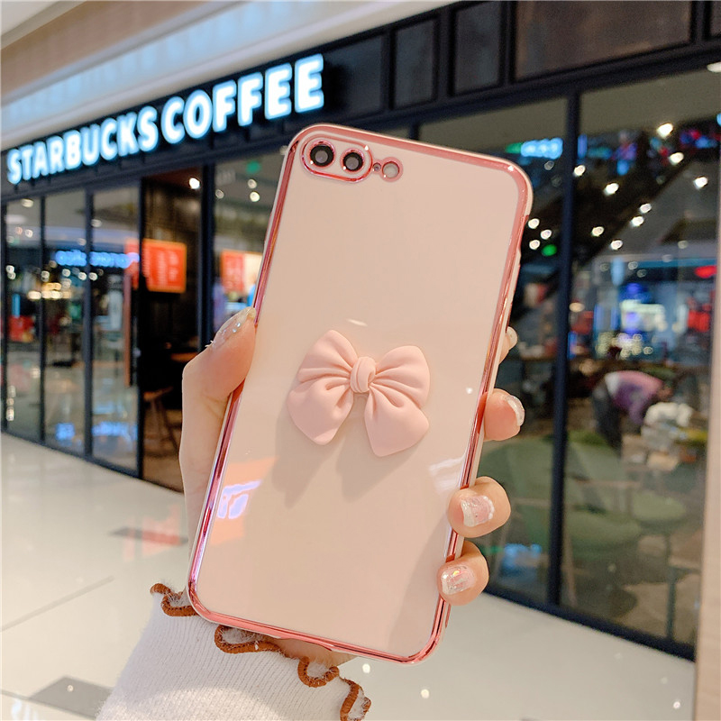 Ốp Lưng Nhựa Tpu Mềm In Hình Nơ Hồng Và Tím Cho Realme X7 V5 C15 C11 C17 Xt X2 7i 6i 5i 5s 7 Pro Oppo Reno5 Pro 5g A93 K3 K5 6d