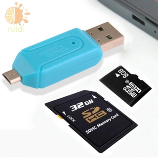 Đầu Đọc Thẻ Nhớ Micro Usb Tf / Sd 2 Trong 1