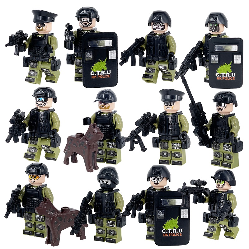 Bộ 12 Mô Hình Lego Cảnh Sát Thành Phố Đặc Biệt Kèm Phụ Kiện Cho Bé Trai