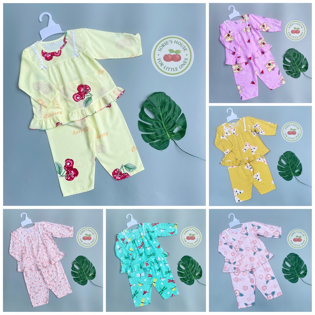 Bộ tole/bộ lanh DÀI mặc nhà bé gái