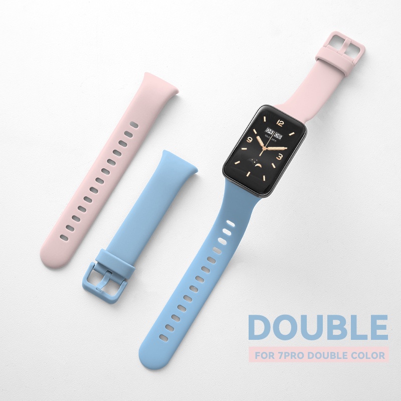 Dây Đeo Thay Thế Bằng Silicon Màu Tương Phản Cho xiaomi Band 7pro 7 PRO nfc