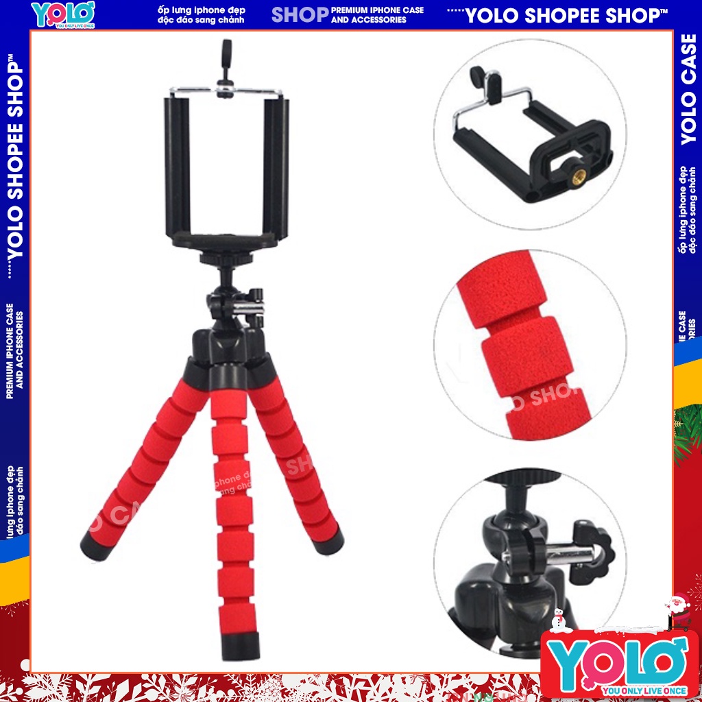 Kẹp Điện Thoại Bạch Tuộc 3 Chân Siêu tiện lợi tripod giá rẻ  [KEP-BACH-TUOC]