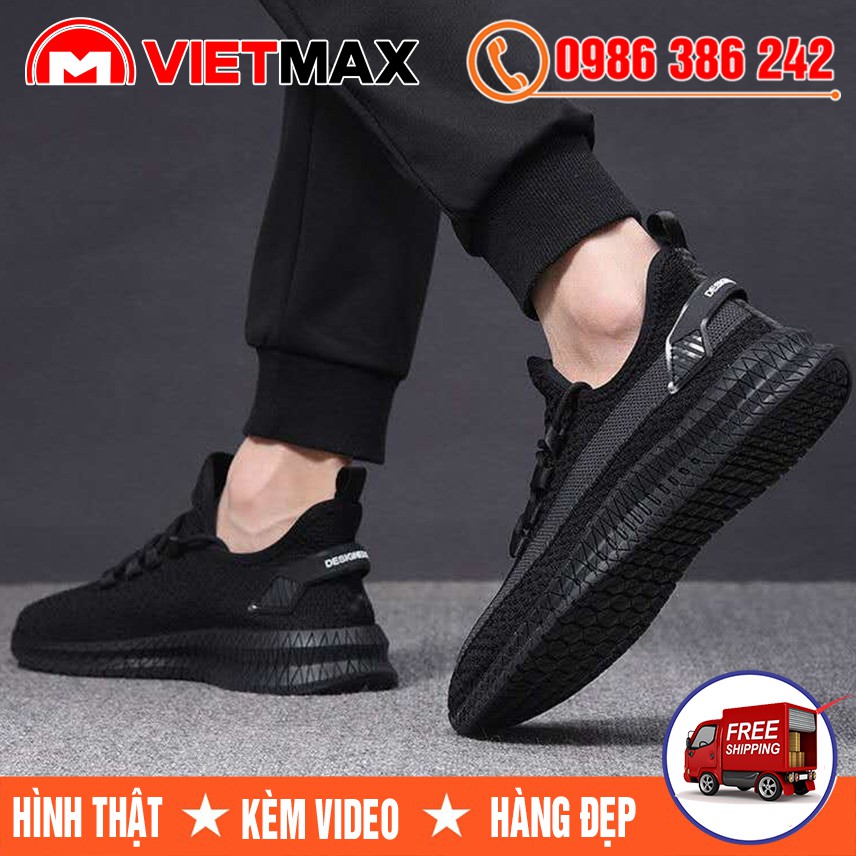 Giày Thể Thao Yz 350 V2 Đen Vạch Thoáng Khí Hàng Việt Nam