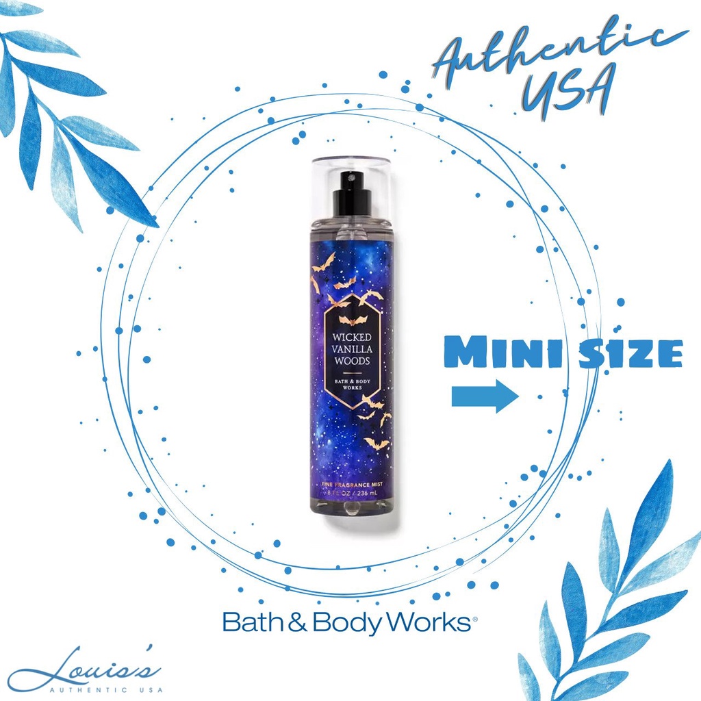 WICKED VANILLA WOOD - Xịt thơm toàn thân Bath & Body Works Mỹ